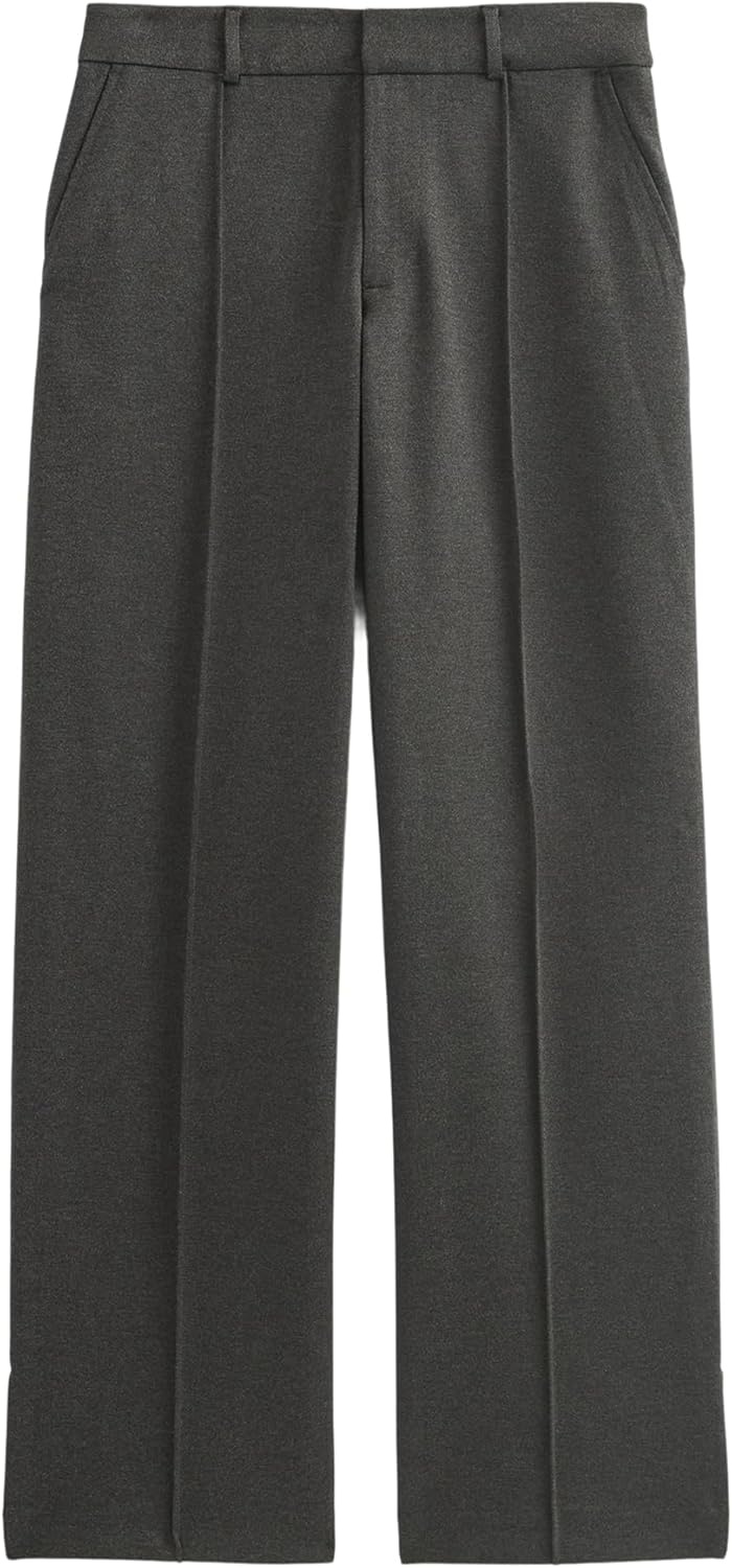 image:imageEverlane Womens Ponte WideLeg Trouser Viscose Stretch WideLeg Dress PantHeathered Soot