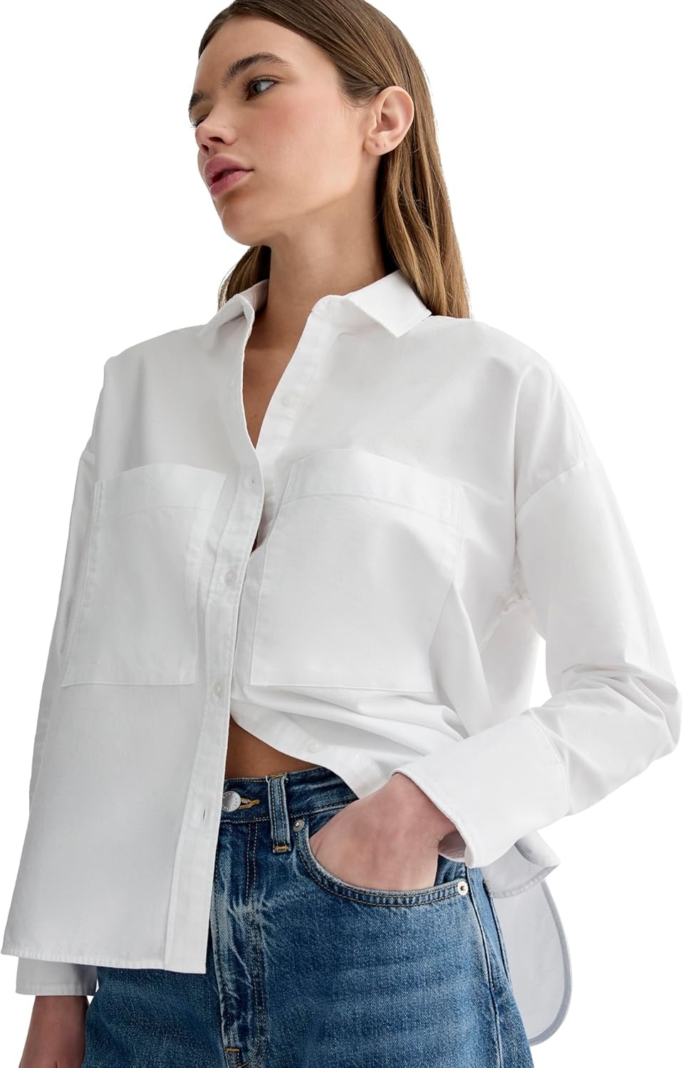 image:imageEverlane Womens The Boxy OxfordWhite