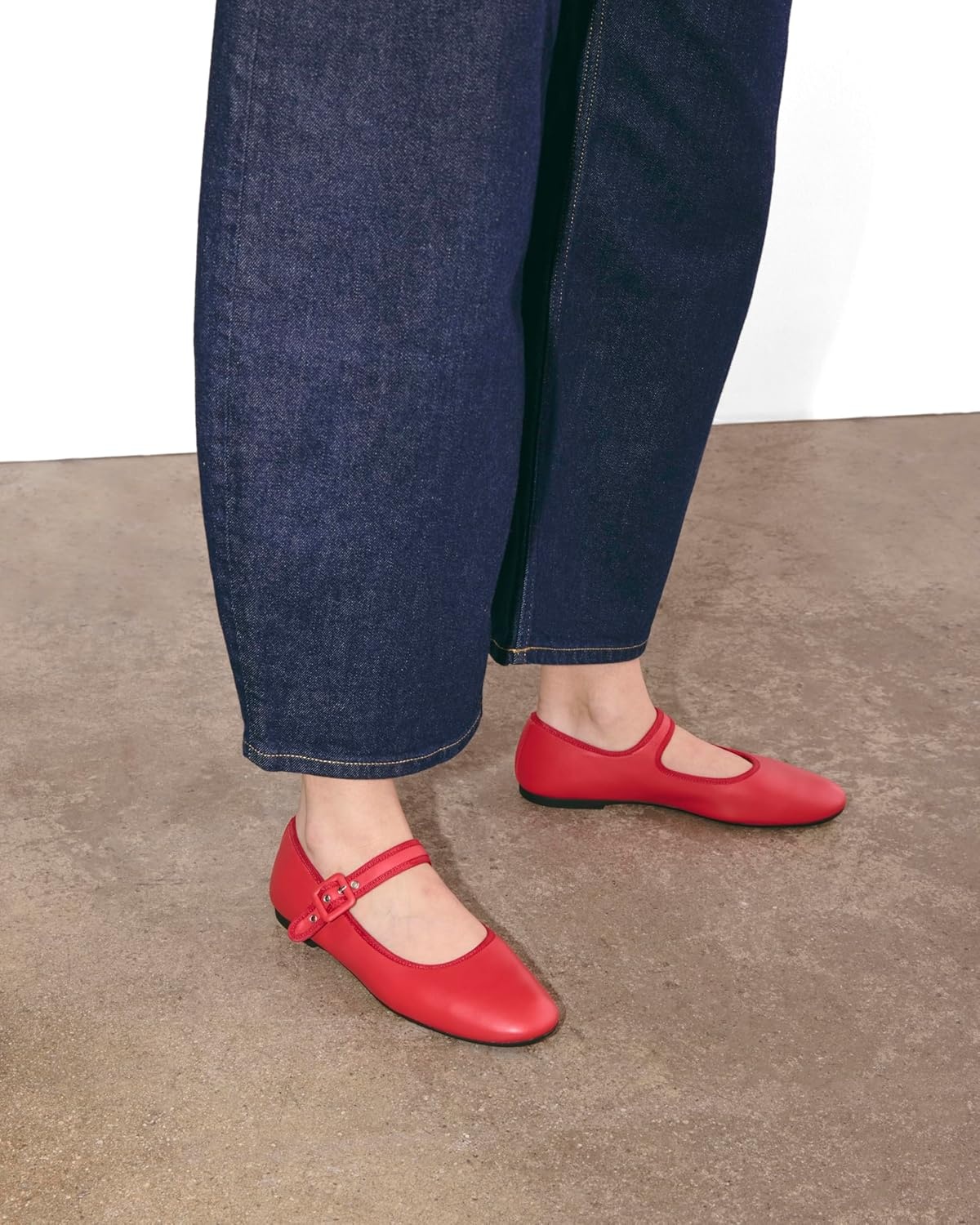 image:imageEverlane Womens The Day Buckle Mary JaneClassic Red