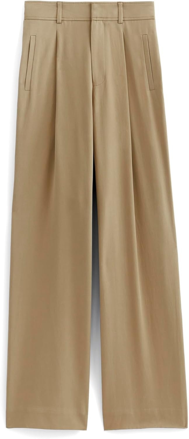 image:imageEverlane Womens The Draper Pleated Pant in ButtersmoothAsh Brown