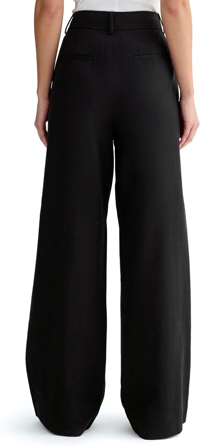 image:imageEverlane Womens The Draper Pleated Pant in ButtersmoothBlack