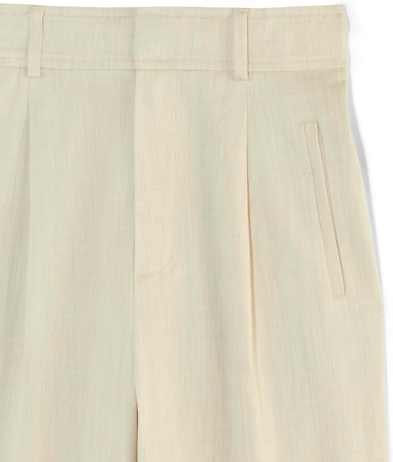 image:imageEverlane Womens The Draper Pleated Pant in ButtersmoothHeathered Oat