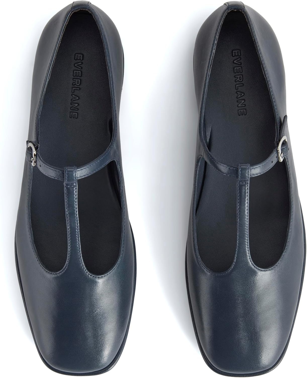 image:imageEverlane Womens The Leather TStrap FlatNavy
