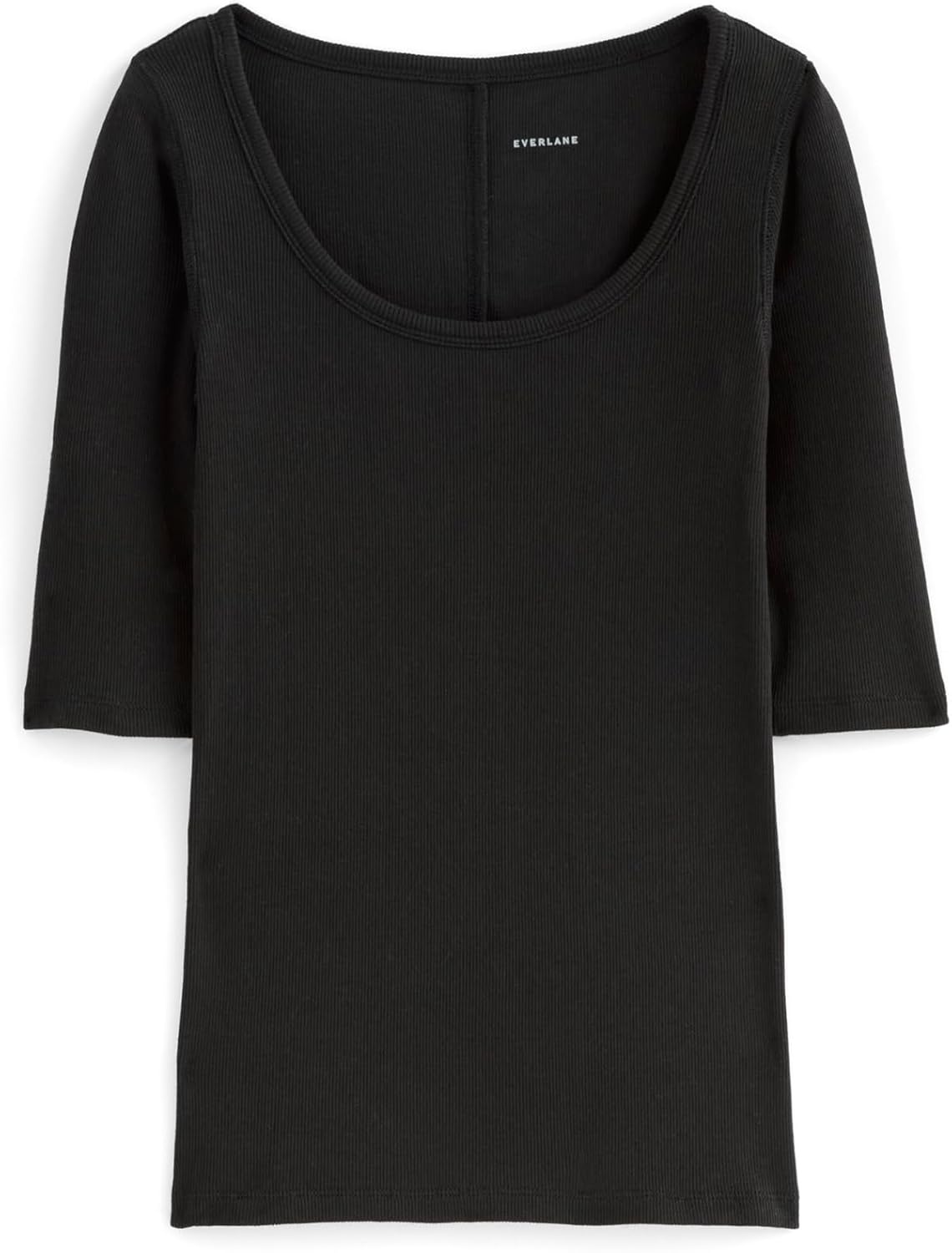 image:imageEverlane Womens The Luxe Rib ScoopNeck TeeBlack