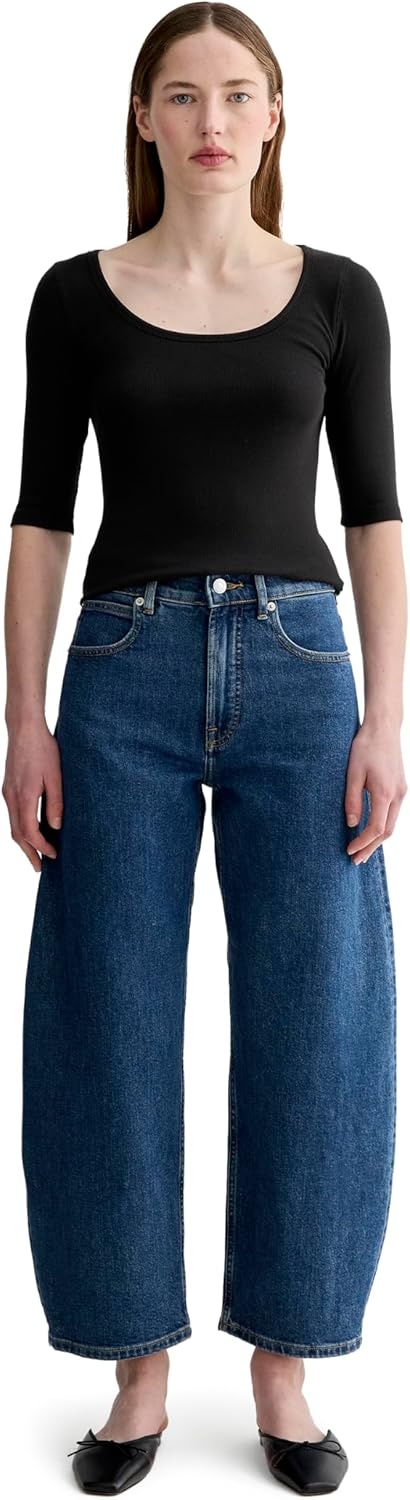image:imageEverlane Womens The Luxe Rib ScoopNeck TeeBlack
