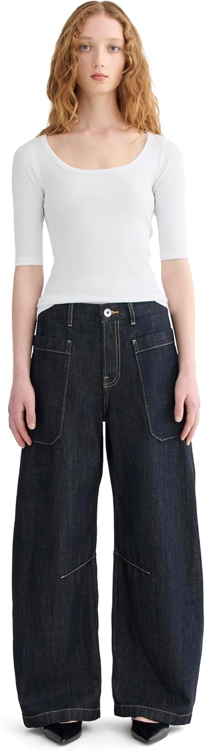 image:imageEverlane Womens The Luxe Rib ScoopNeck TeeWhite