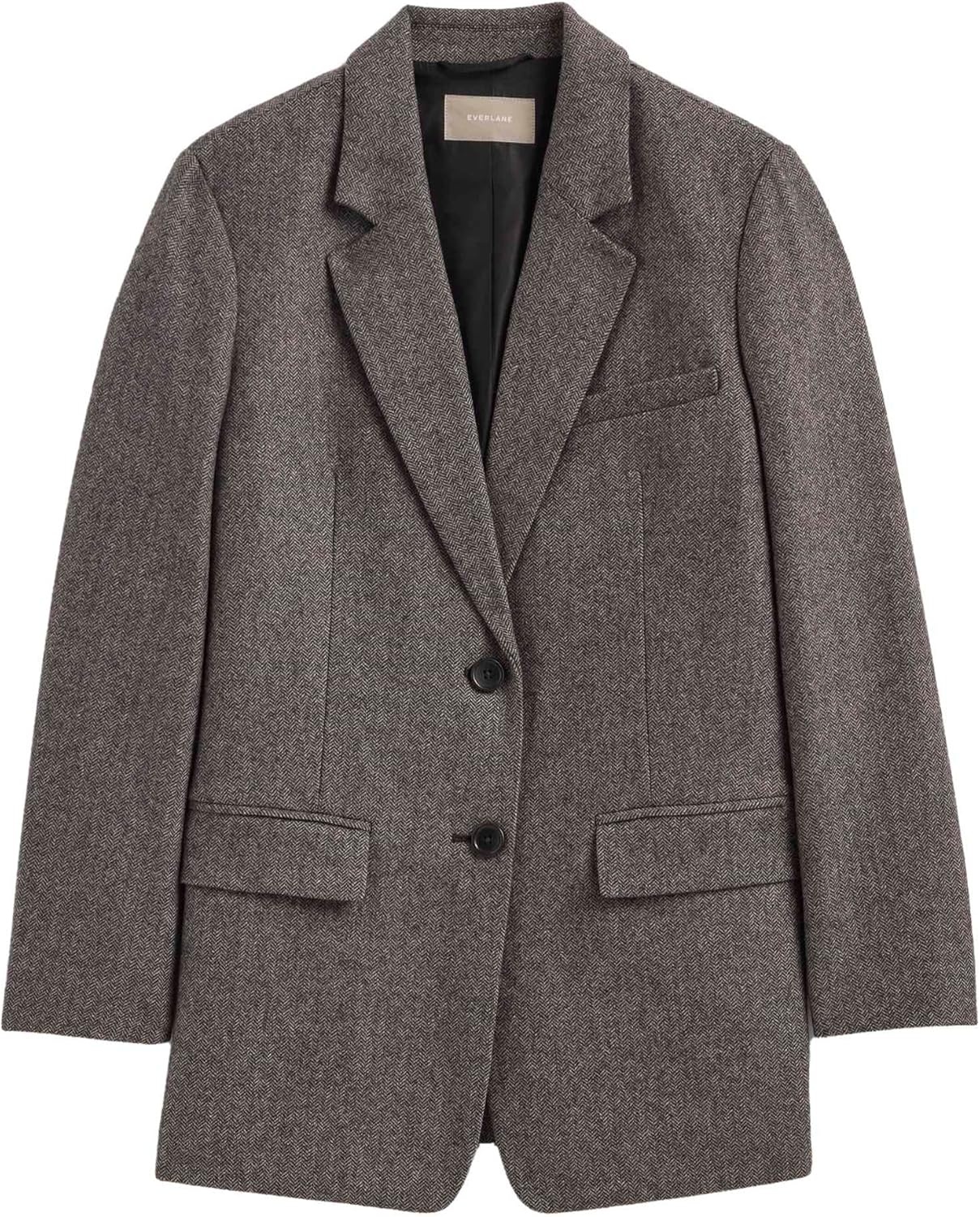 image:imageEverlane Womens The Oversized Blazer in WoolGrey Herringbone