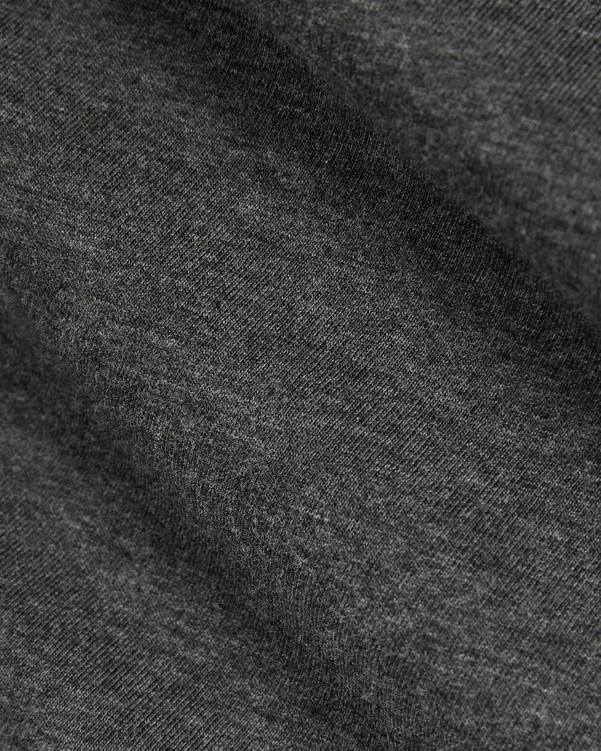 image:imageEverlane Womens The Slim LongSleeve Crew in Essential CottonHeathered Soot