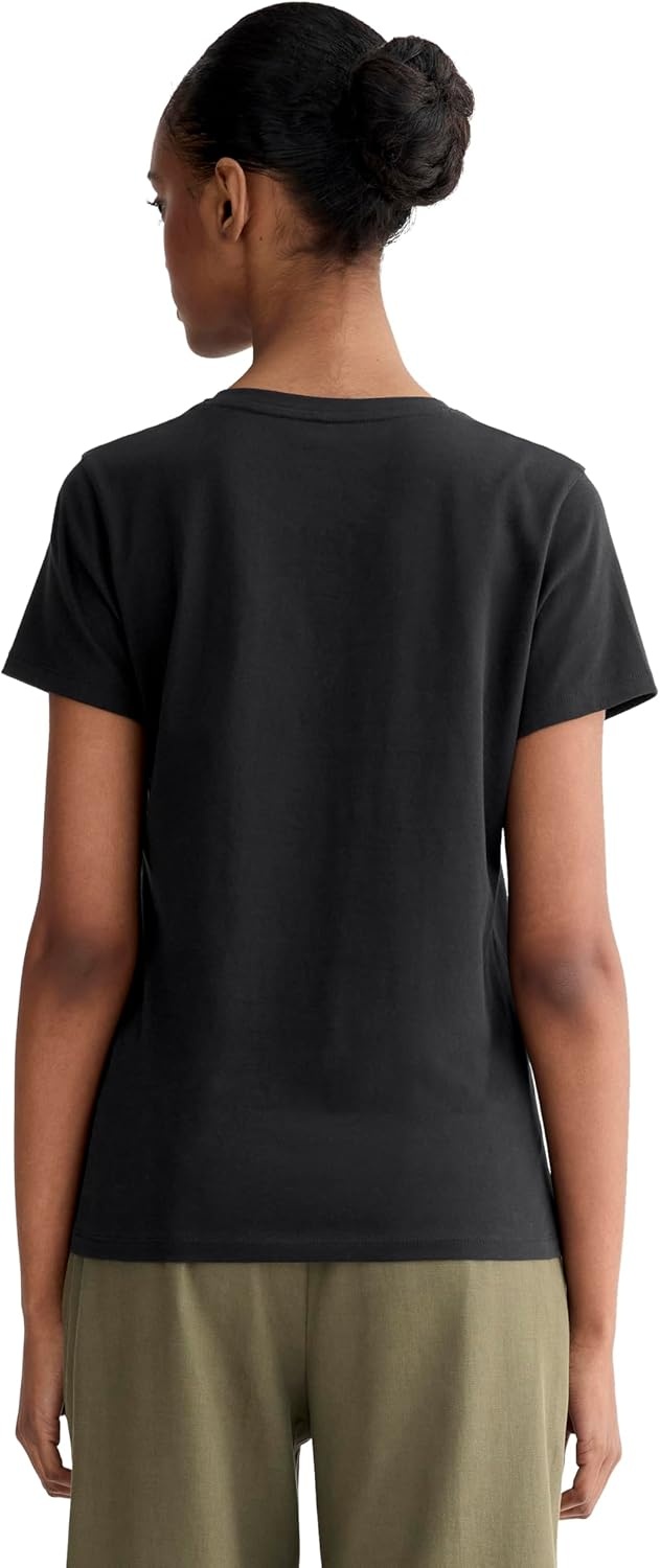 image:imageEverlane Womens The Slim VNeck Tee in Essential CottonBlack