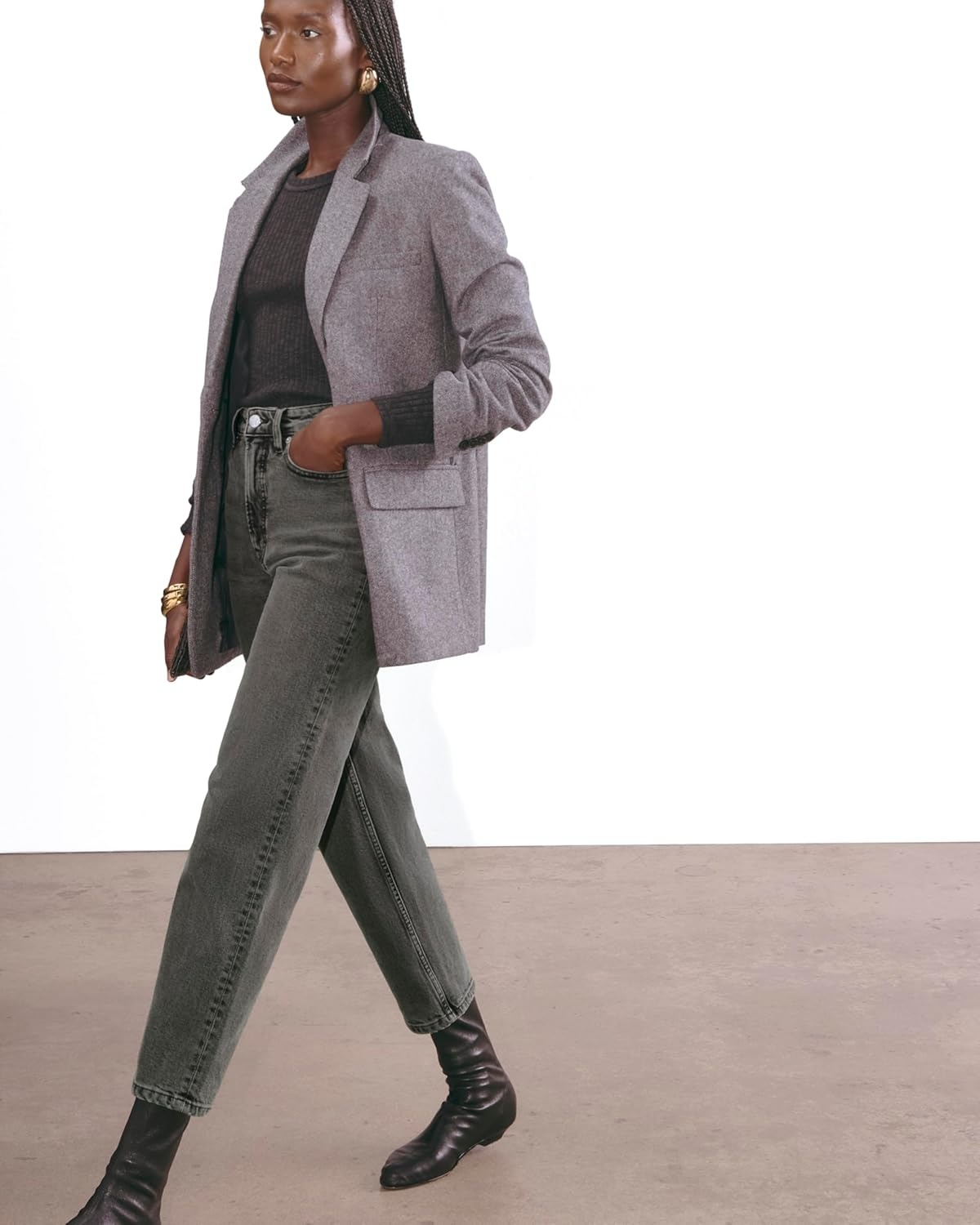 image:imageEverlane Womens The Wayhigh Hourglass JeanWashed Black