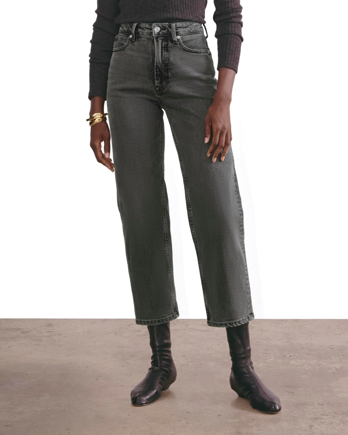 image:imageEverlane Womens The Wayhigh Hourglass JeanWashed Black