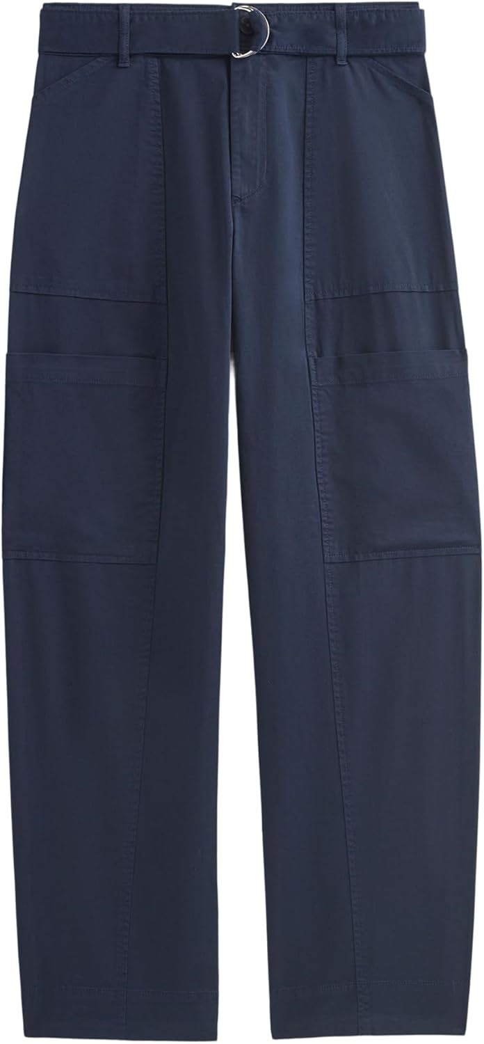 image:imageEverlane Womens Utility StraightLeg Cargo Pant GOTS Organic Cotton Stretch HighRise Cargo TrouserNavy