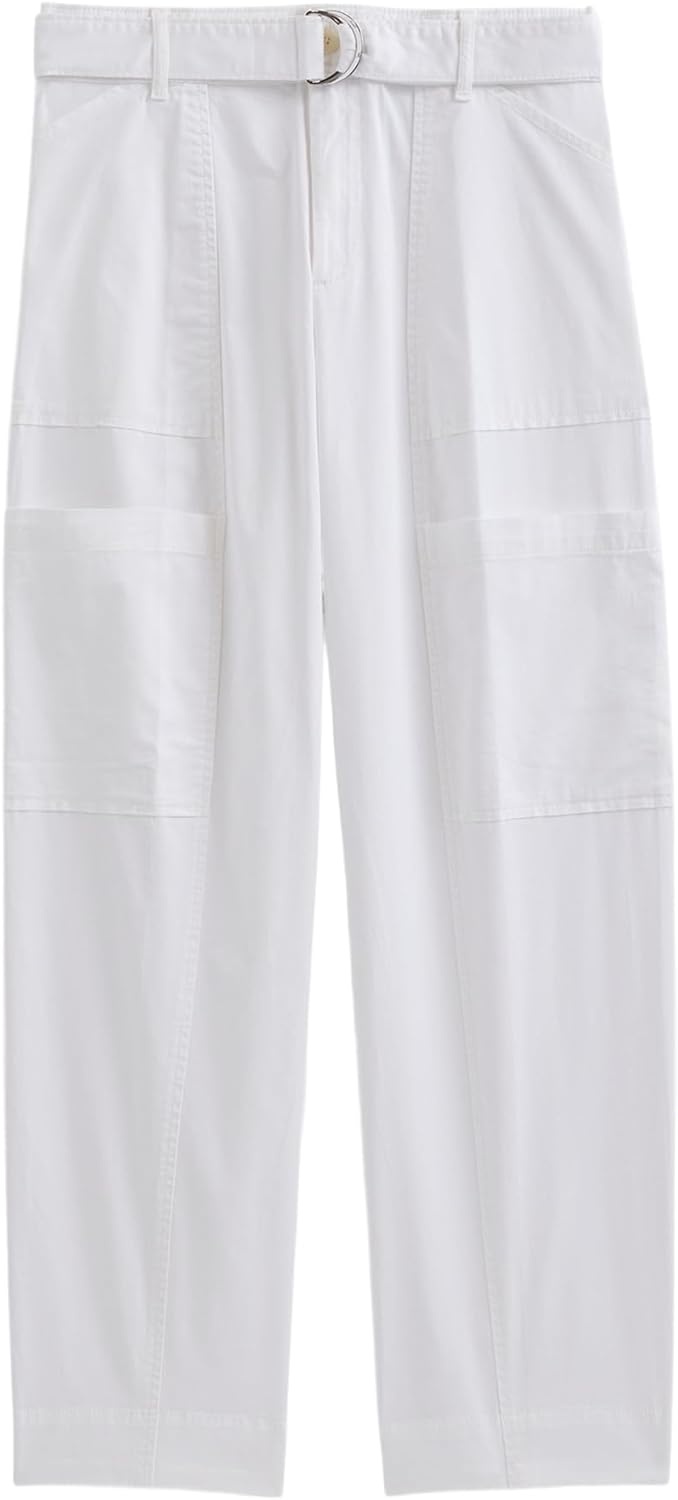 image:imageEverlane Womens Utility StraightLeg Cargo Pant GOTS Organic Cotton Stretch HighRise Cargo TrouserWhite