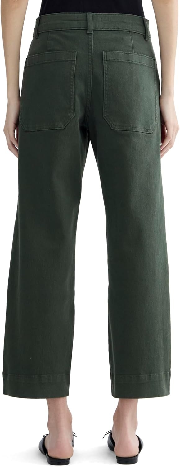 image:imageEverlane Womens Utility StraightLeg Pant in Organic Cotton TwillDark Forest