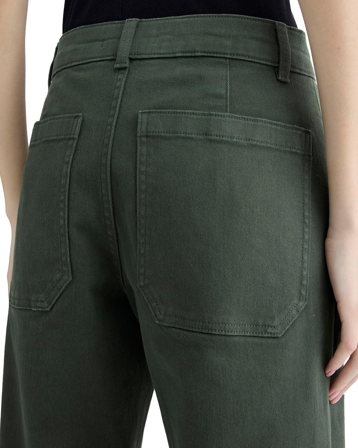 image:imageEverlane Womens Utility StraightLeg Pant in Organic Cotton TwillDark Forest