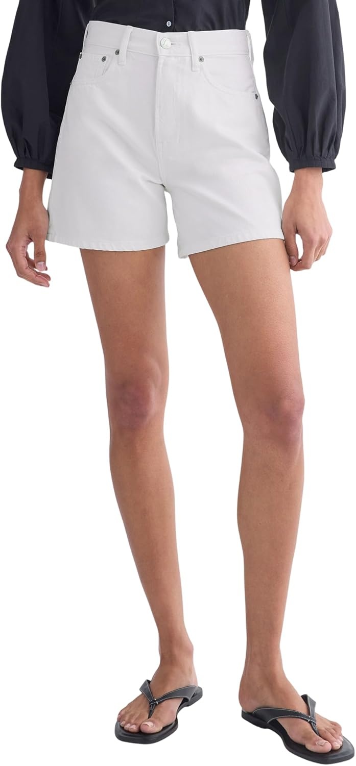 image:imageEverlane Womens WayHigh ALine Denim ShortBright White