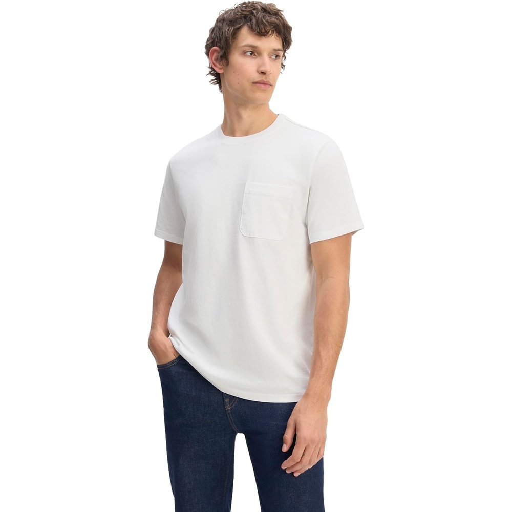 image:imageEverlane Mens PremiumWeight Cotton Pocket TeeBaby Pink
