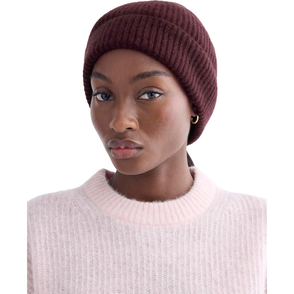 image:imageEverlane Unisex Adult Everlane The Cashmere Ribbed BeanieWine