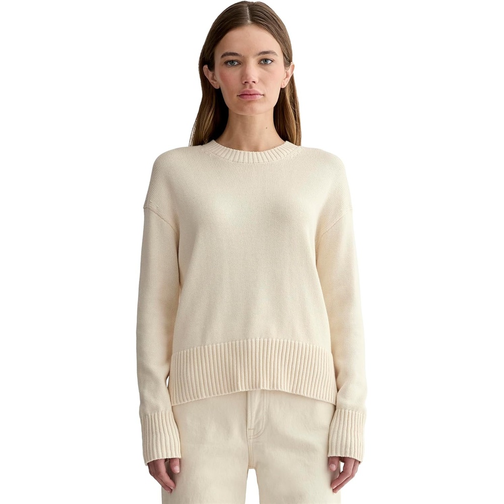 image:imageEverlane Womens Everlane The Boxy Sweater in Everyday CottonCanvas