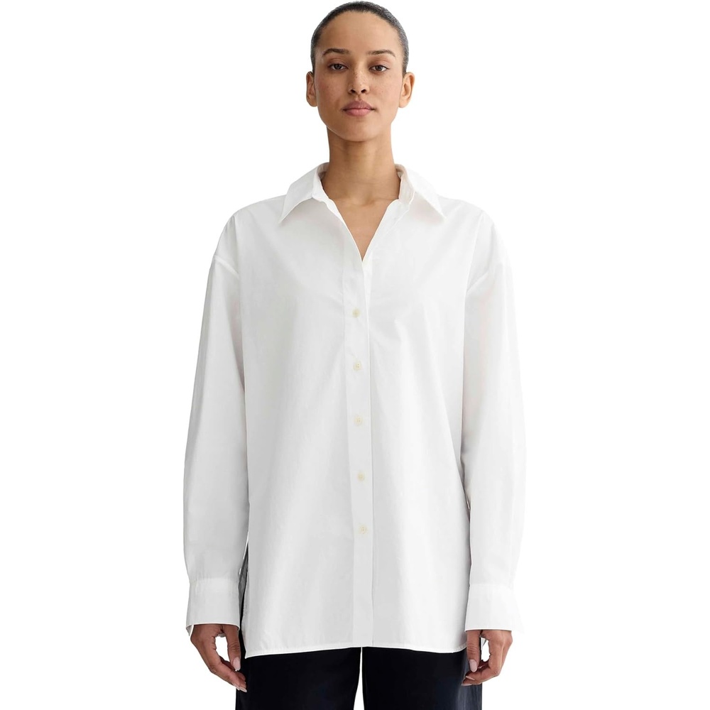 image:imageEverlane Womens Everlane The Boyfriend Shirt in Ultrasoft CottonWhite