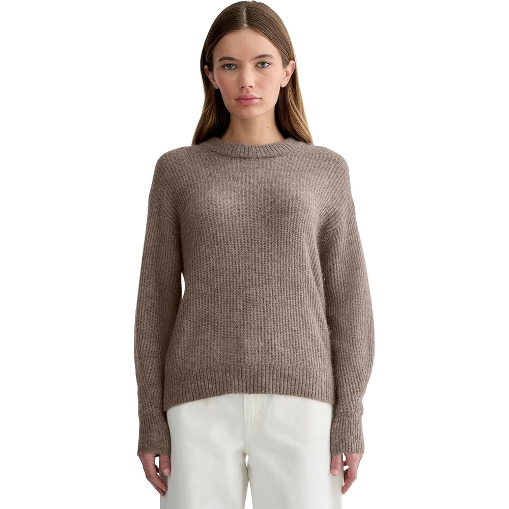 image:imageEverlane Womens Everlane The Cocoon Crew in AlpacaTaupe Melange