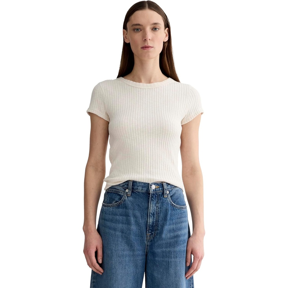 image:imageEverlane Womens Everlane The Cozy Rib TeeBone