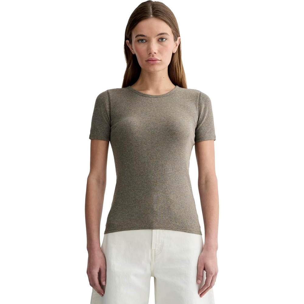 image:imageEverlane Womens Everlane The Luxe Rib CrewHeathered Fatigue