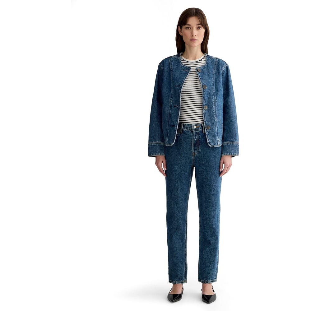 image:imageEverlane Womens The 90s Cheeky JeanDeep Atlantic