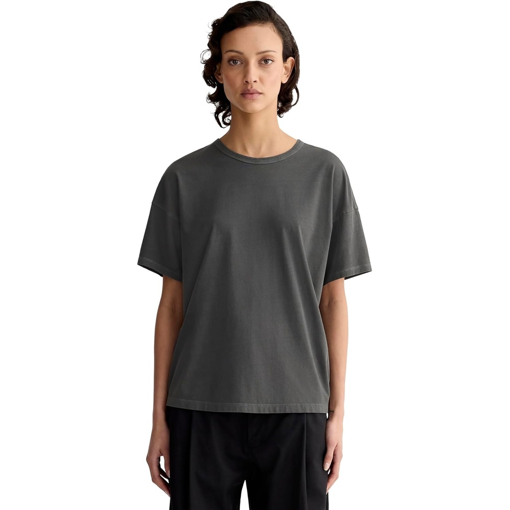 image:imageEverlane Womens The Boyfriend Tee in Essential CottonBlack