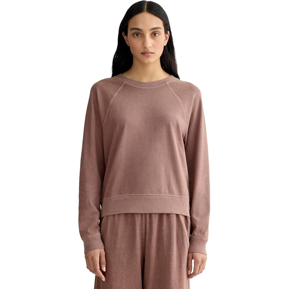 image:imageEverlane Womens The Offduty Longsleeve TeeBrown Garment Dye