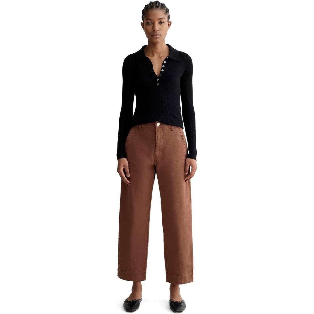 image:imageEverlane Womens Utility StraightLeg Pant in Organic Cotton TwillRosewood