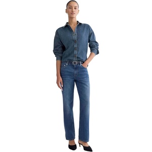 Everlane Women’s Everlane Low-Rise Straight Jean(Tungsten Old Blue)