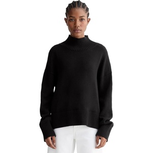 Everlane Women’s Everlane The Boxy Turtleneck in Everyday Cotton(Black)