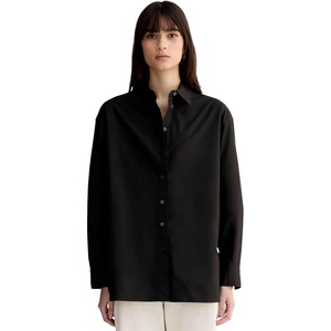 Everlane Women’s Everlane The Boyfriend Shirt in Ultrasoft Cotton(Black)