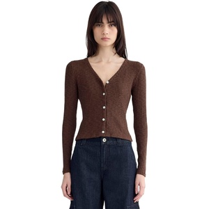 Everlane Women’s Everlane The Cozy Rib Cardigan(Dark Mahogany)