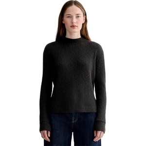 Everlane Women’s Everlane The Cozy Rib Funnel-Neck(Black)