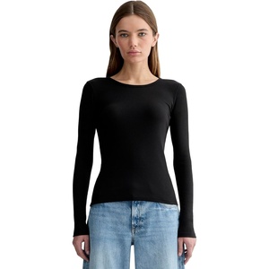 Everlane Women’s Everlane The Luxe Rib Long-Sleeve Crew(Black)