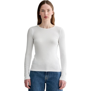 Everlane Women’s Everlane The Luxe Rib Long-Sleeve Crew(White)