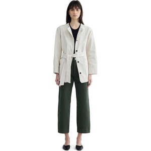 Everlane Women’s Utility Straight-Leg Pant in Organic Cotton Twill(Dark Forest)