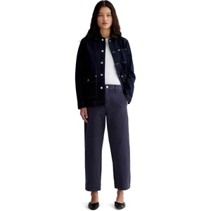 Everlane Women’s Utility Straight-Leg Pant in Organic Cotton Twill(Navy)