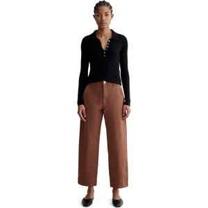 Everlane Women’s Utility Straight-Leg Pant in Organic Cotton Twill(Rosewood)