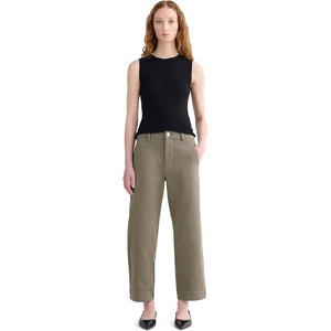 Everlane Women’s Utility Straight-Leg Pant in Organic Cotton Twill(Taupe)